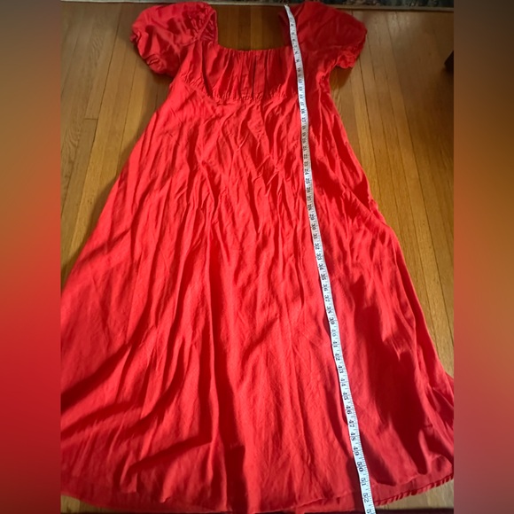 Boden Ruched Bodice Midi Dress in Vermillion, Size 20-22R, NWOT - Picture 9 of 13